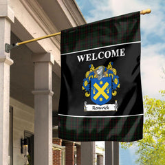 Clan Renwick Tartan Crest Black Garden Flag JO44 Clan Garden Tartan Today
