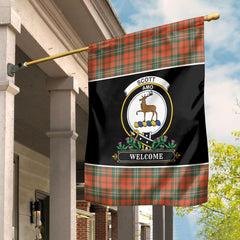 Clan Scott Ancient Tartan Crest Garden Flag - Welcome FE55 Clan Scott (Scott Tartan) Tartan Today