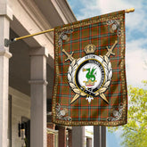 Clan Seton Hunting Modern Tartan Crest Garden Flag - Celtic Thistle JD73 Clan Seton Tartan Today