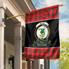 Clan Seton Modern Tartan Crest Garden Flag - Welcome HY39 Clan Seton Tartan Today