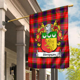 Clan Simpson Tartan Crest Garden Flag QJ37 Clan Garden Tartan Today