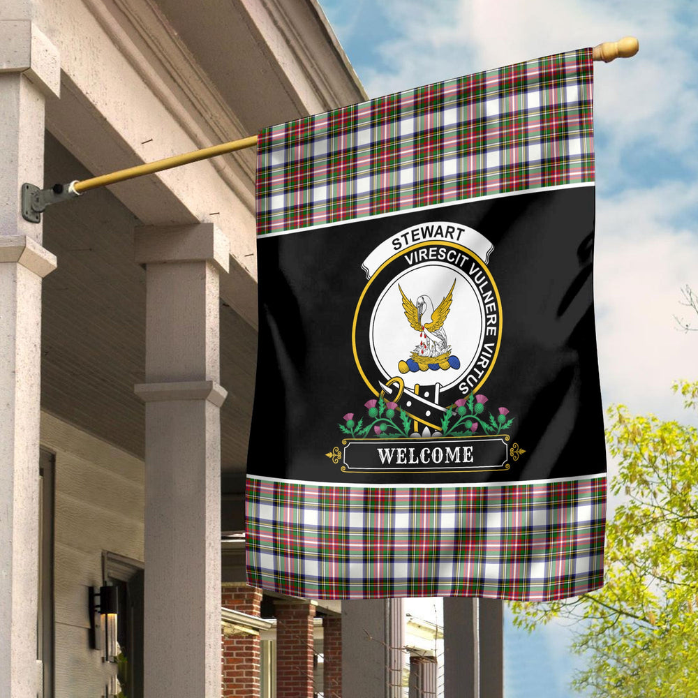 Clan Stewart Dress Modern Tartan Crest Garden Flag - Welcome JU13 Clan Stewart Tartan Today