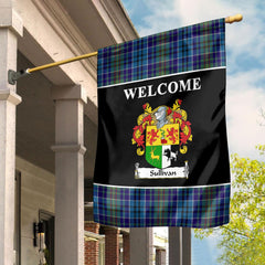 Clan Sullivan Tartan Crest Black Garden Flag SB47 Clan Garden Tartan Today