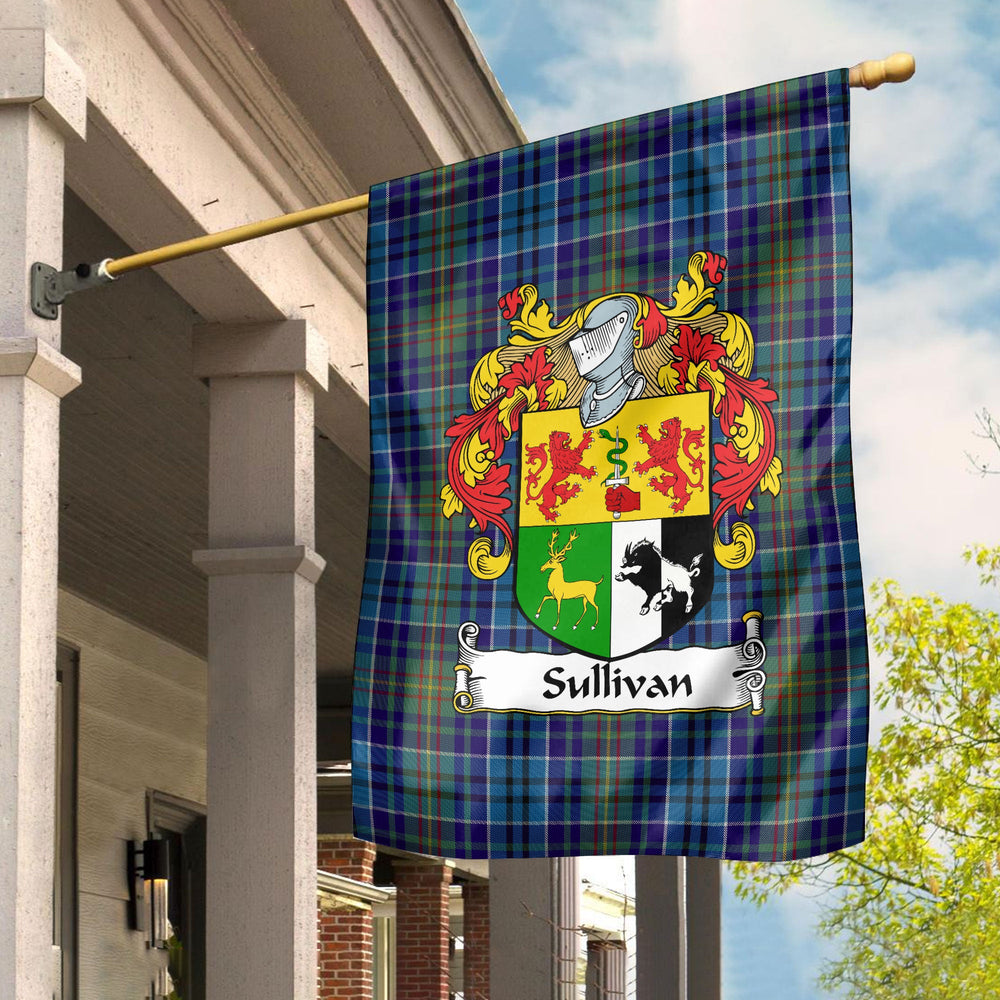 Clan Sullivan Tartan Crest Garden Flag RQ16 Clan Garden Tartan Today