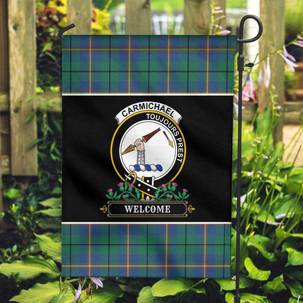 Clan Carmichael Ancient Tartan Crest Garden Flag - Welcome FO85 Clan Carmichael Tartan Today