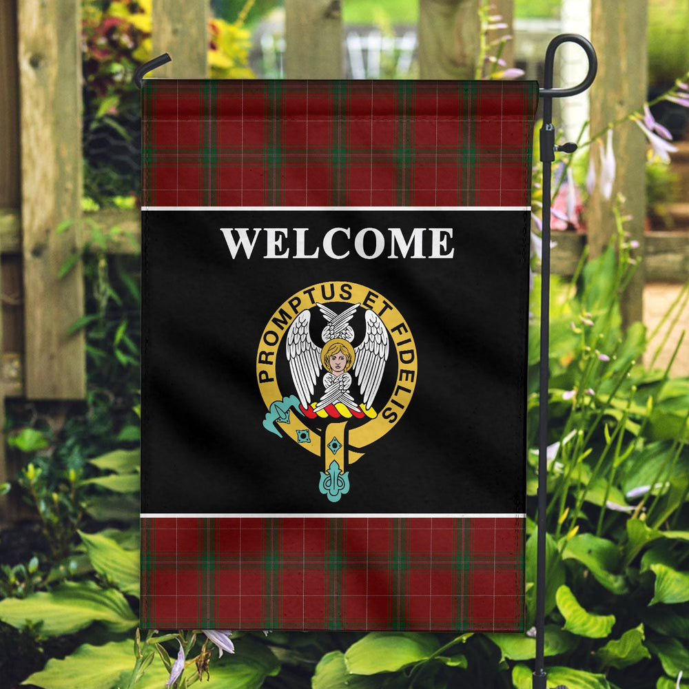 Clan Carruthers Tartan Crest Black Garden Flag MM82 Clan Carruthers Tartan Today