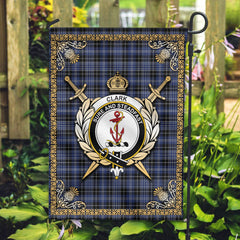 Clan Clark Modern Tartan Crest Garden Flag - Celtic Thistle XM44 Clan Clark Tartan Today