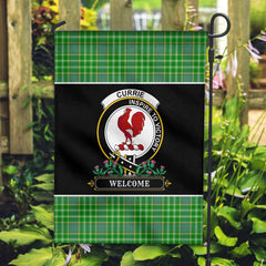 Clan Currie or Curry Tartan Crest Garden Flag - Welcome KE86 Clan Currie Tartan Today