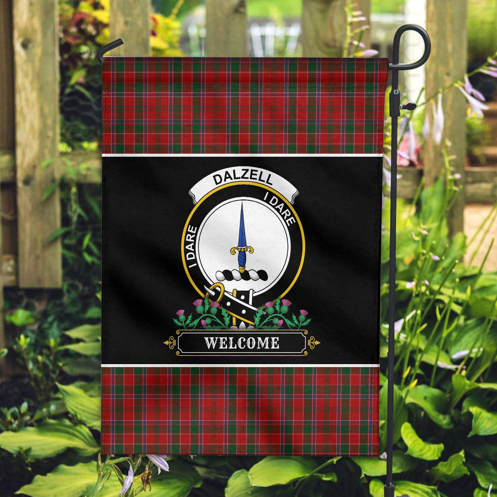 Clan Dalzell Tartan Crest Garden Flag - Welcome QY83 Clan Garden Tartan Today