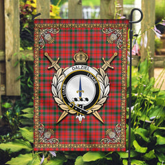 Clan Dalziel Modern Tartan Crest Garden Flag - Celtic Thistle YL82 Clan Dalziel Tartan Today