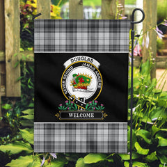 Clan Douglas Grey Modern Tartan Crest Garden Flag - Welcome NX64 Clan Douglas Tartan Today