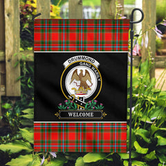 Clan Drummond of Perth Tartan Crest Garden Flag - Welcome YW95 Clan Drummond Tartan Today