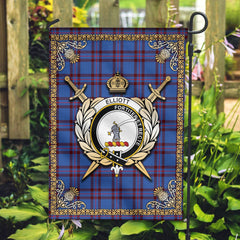 Clan Elliott Modern Tartan Crest Garden Flag - Celtic Thistle XK38 Clan Elliot Tartan Today
