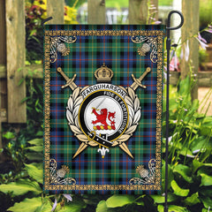 Clan Farquharson Ancient Tartan Crest Garden Flag - Celtic Thistle TM74 Clan Farquharson Tartan Today