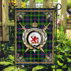 Clan Farquharson Modern Tartan Crest Garden Flag - Celtic Thistle YR99 Clan Farquharson Tartan Today