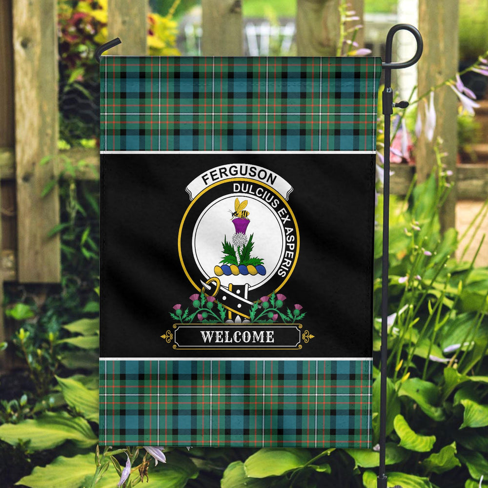 Clan Ferguson Ancient Tartan Crest Garden Flag - Welcome ZQ34 Clan Garden Tartan Today