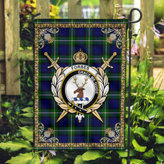 Clan Forbes Modern Tartan Crest Garden Flag - Celtic Thistle WY86 Clan Forbes Tartan Today