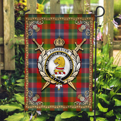 Clan Forrester Tartan Crest Garden Flag - Celtic Thistle FV44 Clan Forrester Tartan Today
