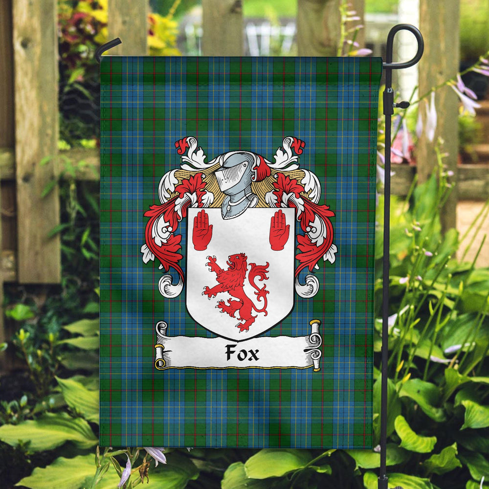 Clan Fox Hunting Tartan Crest Garden Flag BI17 Clan Garden Tartan Today