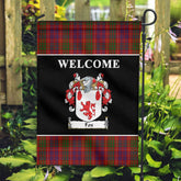 Clan Fox Red Tartan Crest Black Garden Flag ZW38 Clan Garden Tartan Today