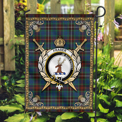 Clan Fraser (of Lovat) Hunting Ancient Tartan Crest Garden Flag - Celtic Thistle UZ54 Clan Fraser Tartan Today