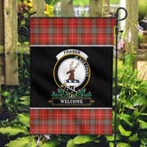 Clan Fraser (of Lovat) Weathered Tartan Crest Garden Flag - Welcome HR58 Clan Fraser Tartan Today