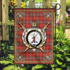 Clan Fraser (of Lovat) Weathered Tartan Crest Garden Flag - Celtic Thistle YU13 Clan Fraser Tartan Today