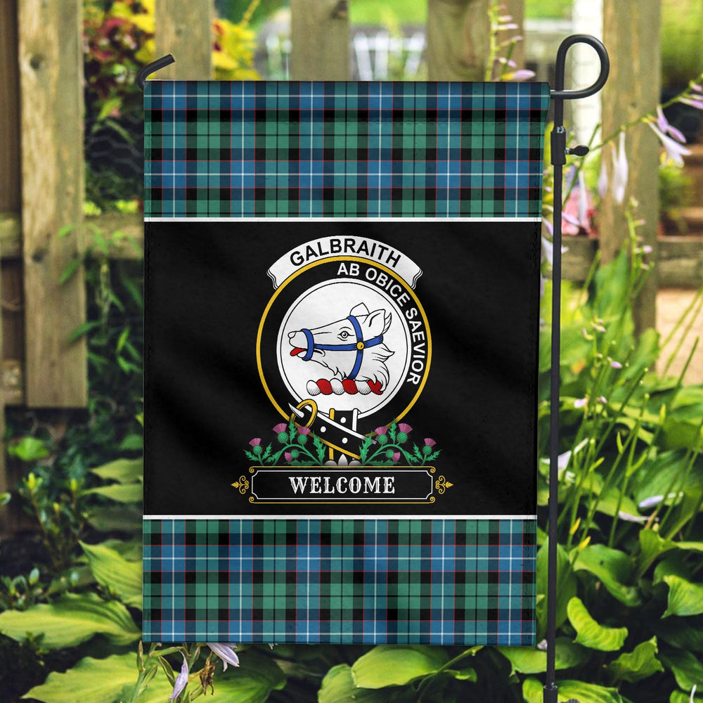 Clan Galbraith Ancient Tartan Crest Garden Flag - Welcome IU35 Clan Rait Tartan Today