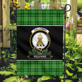 Clan Galloway District Tartan Crest Garden Flag - Welcome JR50 Clan Galloway Tartan Today