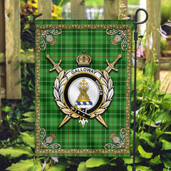 Clan Galloway District Tartan Crest Garden Flag - Celtic Thistle VN76 Clan Galloway Tartan Today