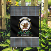 Clan Gladstone Tartan Crest Garden Flag - Welcome OS92 Clan Garden Tartan Today