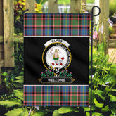 Clan Glass Tartan Crest Garden Flag - Welcome IP68 Clan Glass Tartan Today