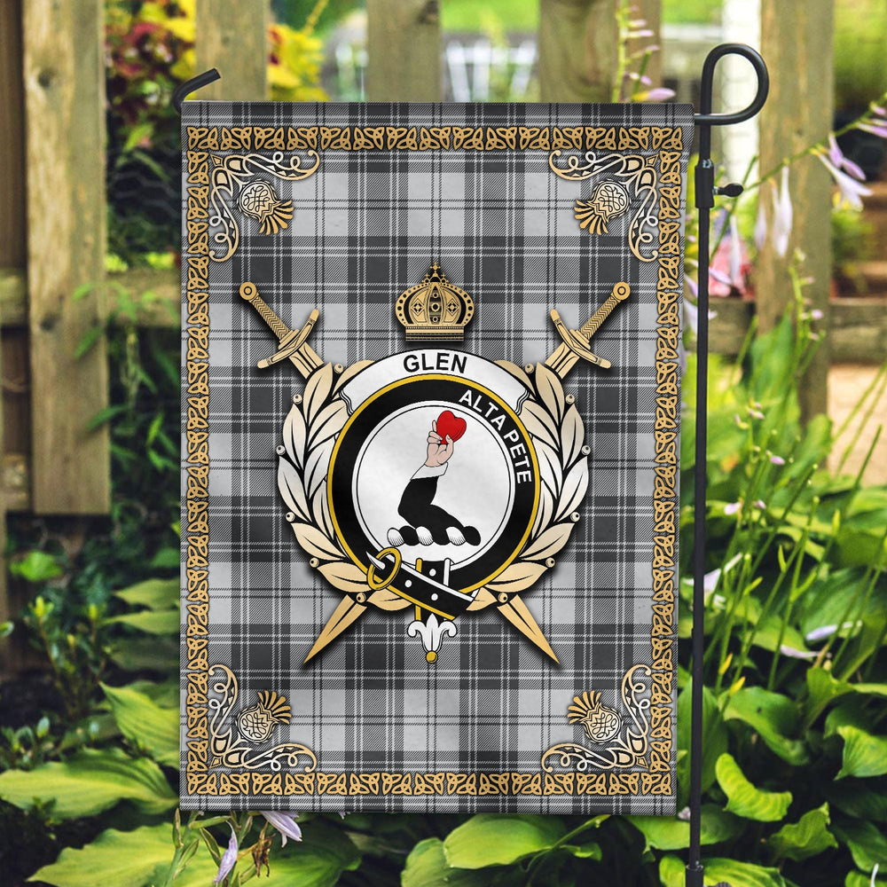 Clan Glen Tartan Crest Garden Flag - Celtic Thistle XC12 Clan Glen Tartan Today