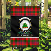 Clan Grant Modern Tartan Crest Garden Flag - Welcome US66 Clan Grant Tartan Today