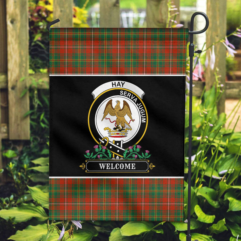 Clan Hay Ancient Tartan Crest Garden Flag - Welcome HU63 Clan Hay Tartan Today