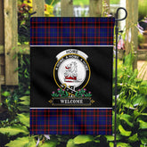 Clan Home Modern Tartan Crest Garden Flag - Welcome LE50 Clan Home/Hume Tartan Today