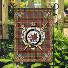Clan Innes Ancient Tartan Crest Garden Flag - Celtic Thistle ZF14 Clan Innes Tartan Today