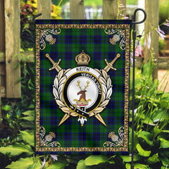 Clan Keith Modern Tartan Crest Garden Flag - Celtic Thistle LT72 Clan Keith Tartan Today