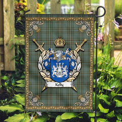 Clan Kelly Dress Tartan Crest Garden Flag - Celtic Thistle WD56 Clan Kelly Tartan Today
