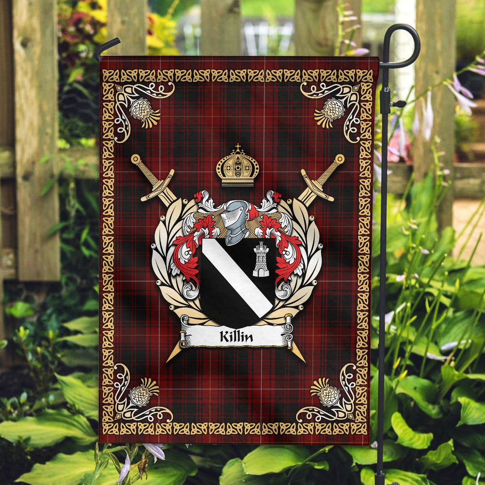 Clan Killin Tartan Crest Garden Flag - Celtic Thistle KI81 Clan Garden Tartan Today