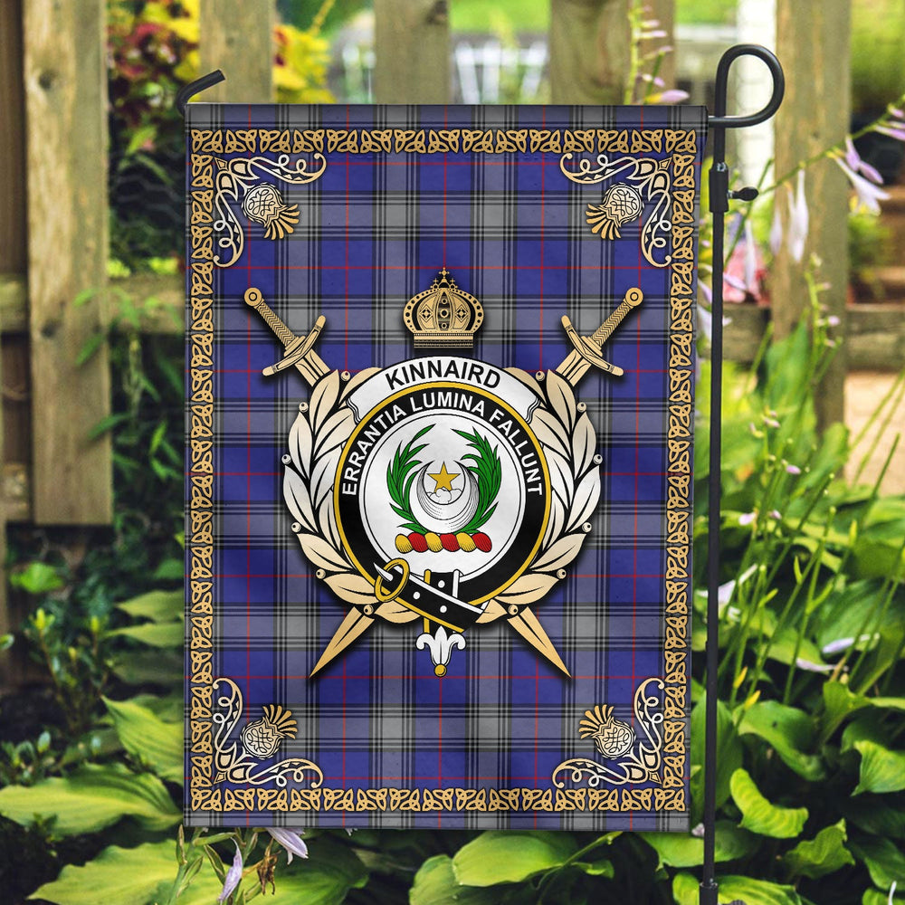 Clan Kinnaird Tartan Crest Garden Flag - Celtic Thistle OX33 Clan Kinnaird Tartan Today