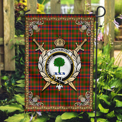 Clan Kinninmont Tartan Crest Garden Flag - Celtic Thistle GA53 Clan Garden Tartan Today