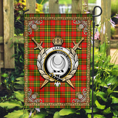 Clan Leask Tartan Crest Garden Flag - Celtic Thistle CI61 Clan Leask Tartan Today