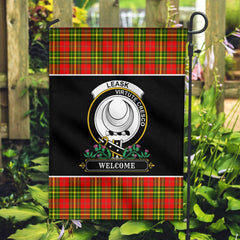 Clan Leask Tartan Crest Garden Flag - Welcome ZJ89 Clan Leask Tartan Today