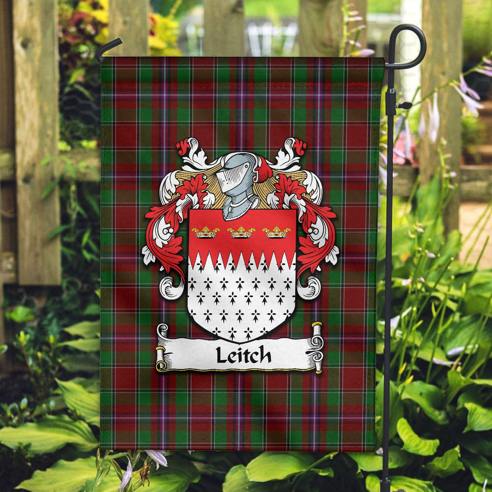 Clan Leitch Tartan Crest Garden Flag IF97 Clan Garden Tartan Today
