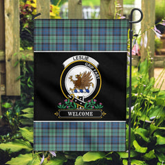 Clan Leslie Hunting Ancient Tartan Crest Garden Flag - Welcome UH11 Clan Leslie Tartan Today