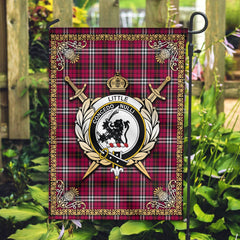 Clan Little Tartan Crest Garden Flag - Celtic Thistle JM18 Clan Little Tartan Today