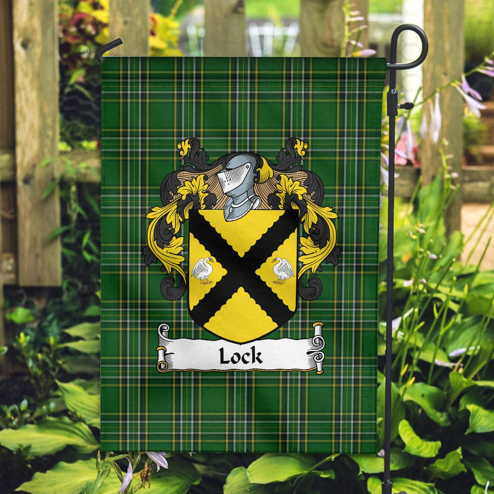 Clan Lock Tartan Crest Garden Flag SX24 Clan Garden Tartan Today