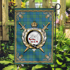 Clan Lockhart Tartan Crest Garden Flag - Celtic Thistle WE11 Clan Lockhart Tartan Today