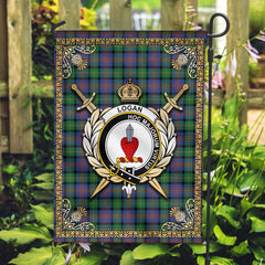 Clan Logan Ancient Tartan Crest Garden Flag - Celtic Thistle II56 Clan Logan Tartan Today